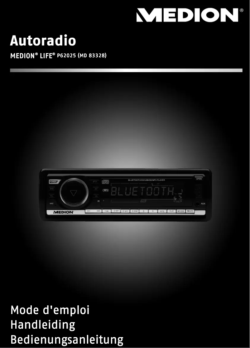 Page 1 de la notice Manuel utilisateur Medion MD 83328 LIFE P62025