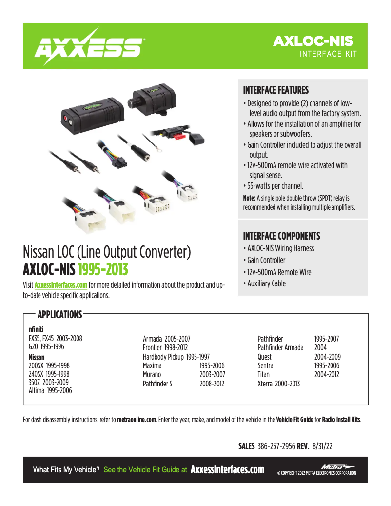 Image de la première page du manuel de l'appareil AXLOC-CH4