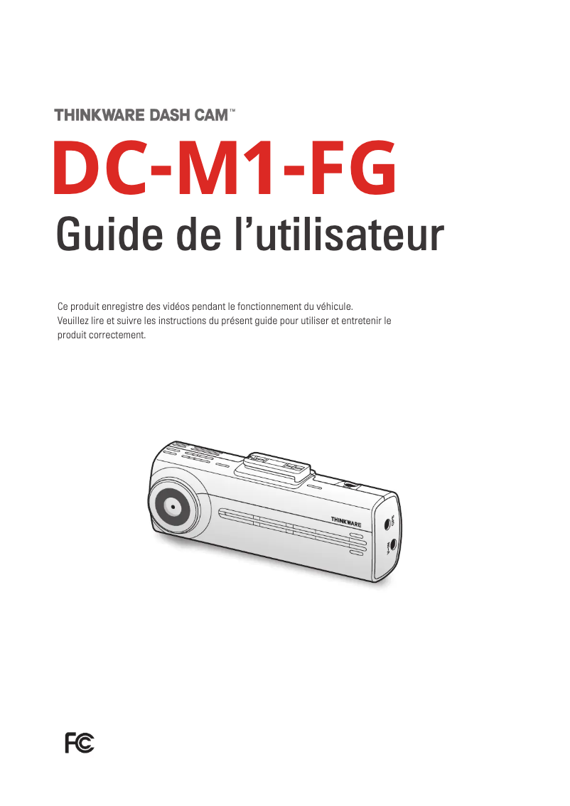 Image de la première page du manuel de l'appareil DC-M1-FG