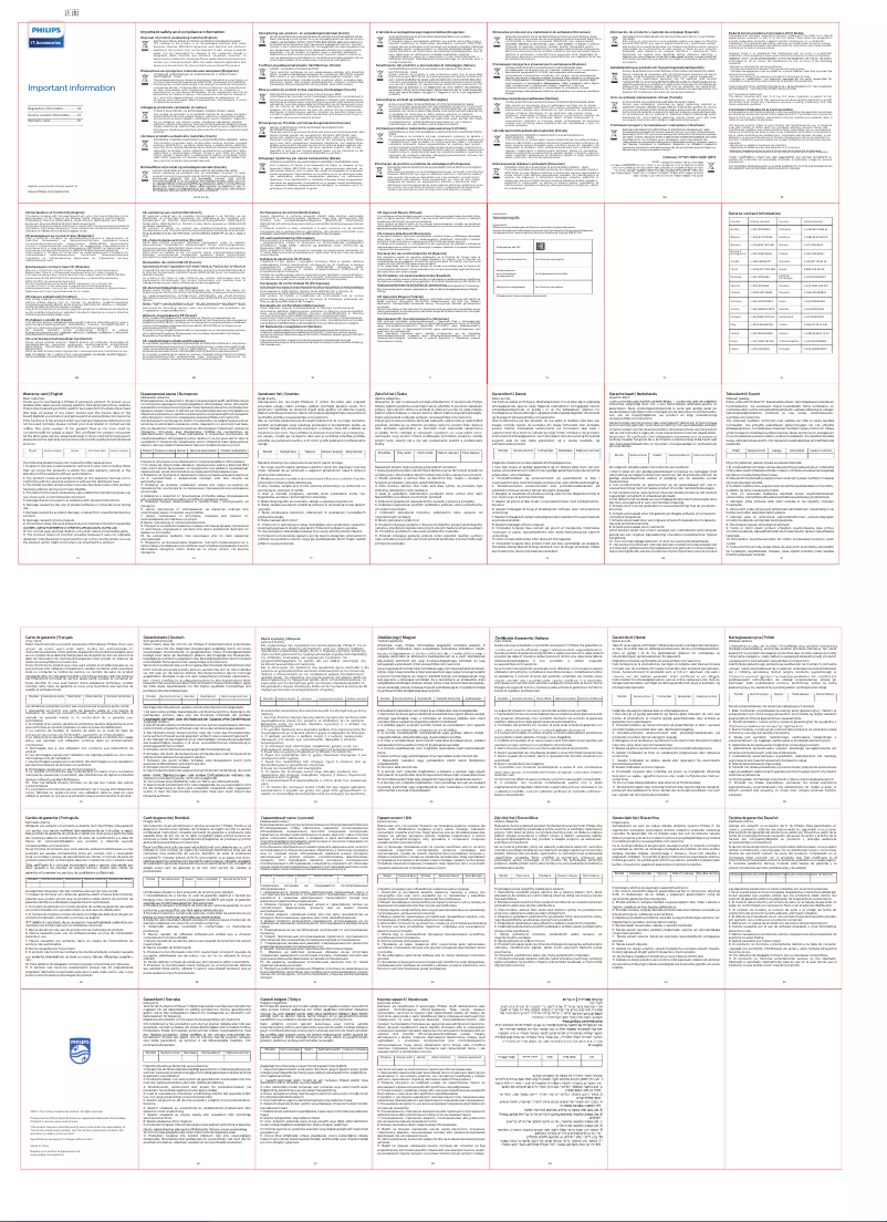 Page n°1 - Manuel utilisateur Philips SPT6507B