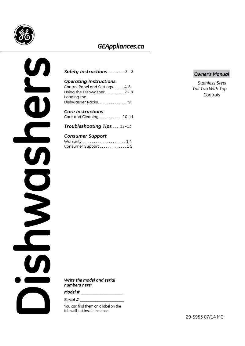 Image de la première page du manuel de l'appareil PDT660SSFSS