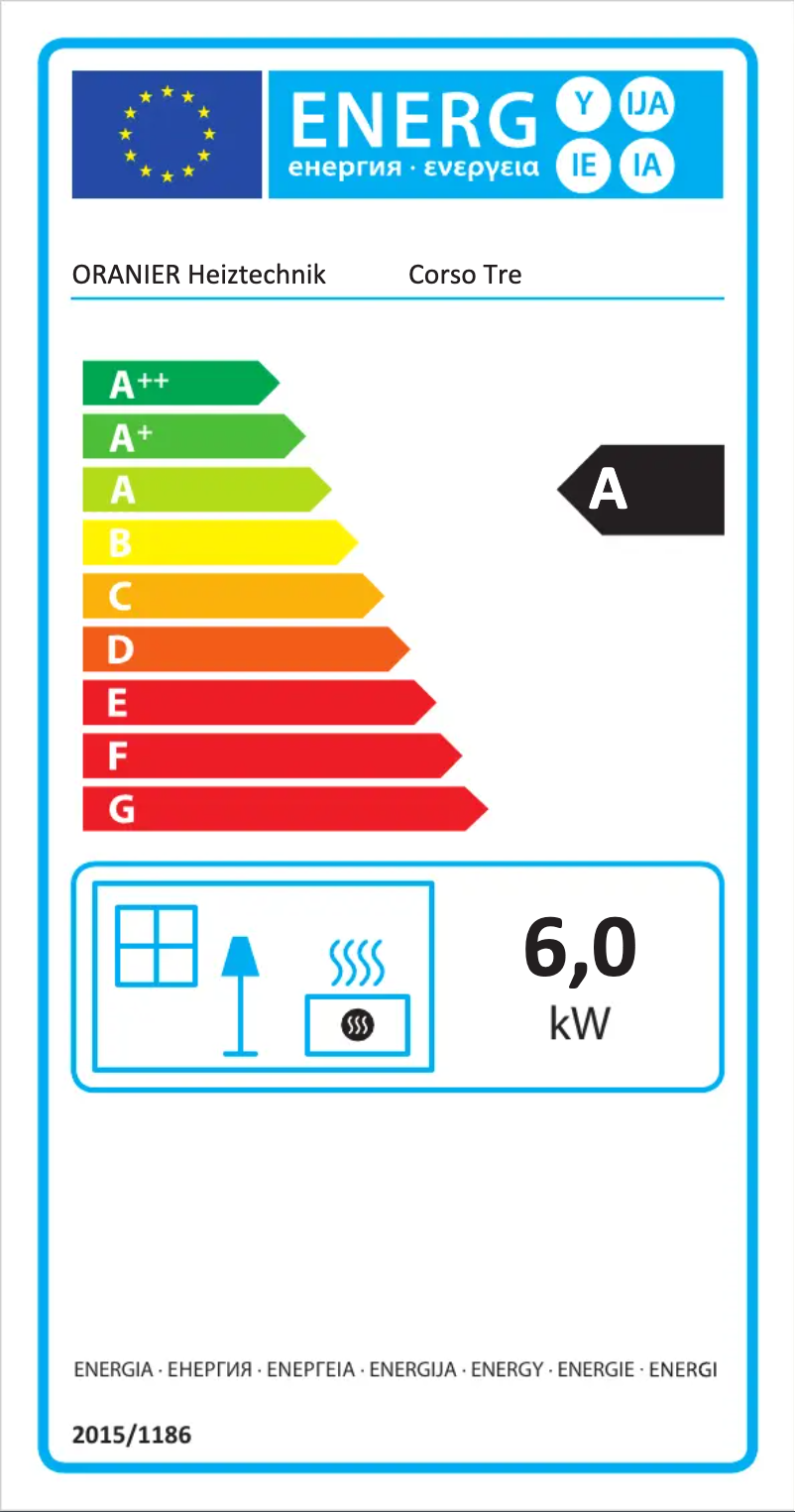 Page n°1 - Label énergétique Oranier Corso Tre