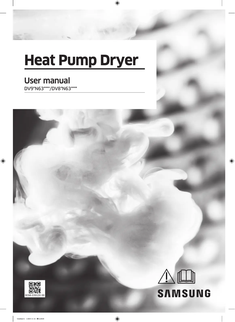 Page 1 de la notice Manuel utilisateur Samsung DV80N63536W