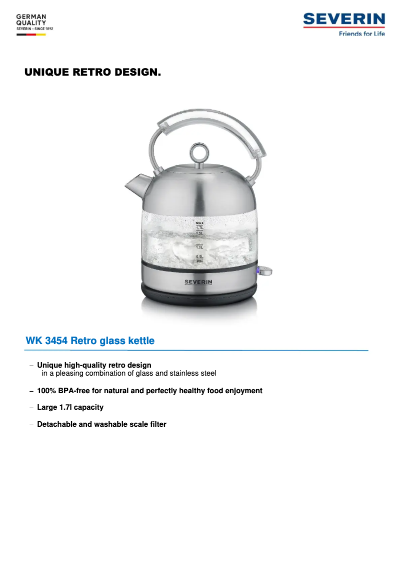 Image de la première page du manuel de l'appareil WK 3454