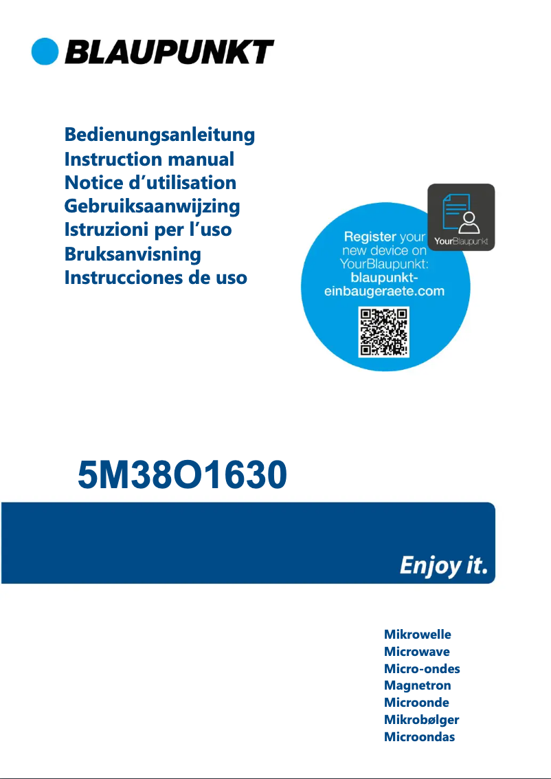 Image de la première page du manuel de l'appareil 5M38O1630