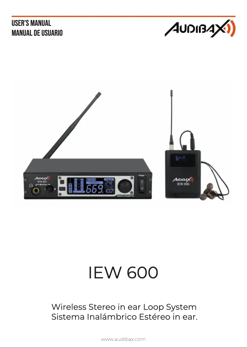 Page n°1 - Manuel utilisateur Audibax IEW 600