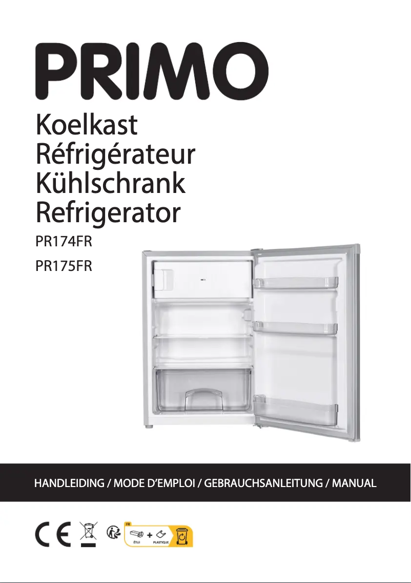 Imagen de la primera página del manual del dispositivo PR175FR