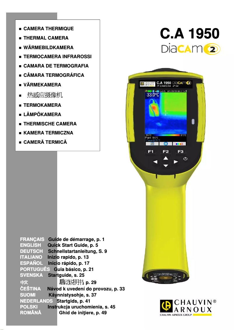 Page 1 de la notice Manuel utilisateur Chauvin Arnoux C.A 1950