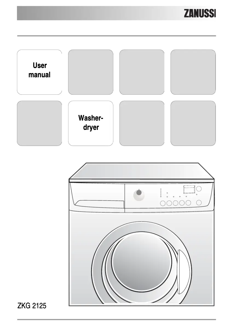 Page 1 de la notice Manuel utilisateur Zanussi ZKG2145
