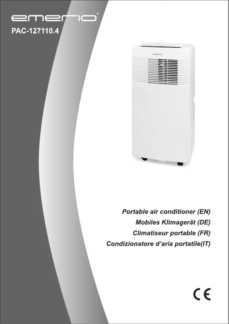 Page n°1 - Manuel utilisateur Emerio PAC-127110.4