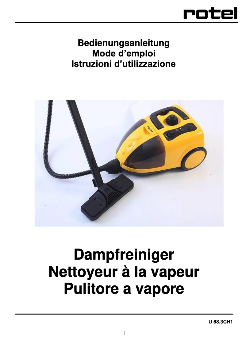 Page n°1 - Manuel utilisateur Rotel Power-Vap 683