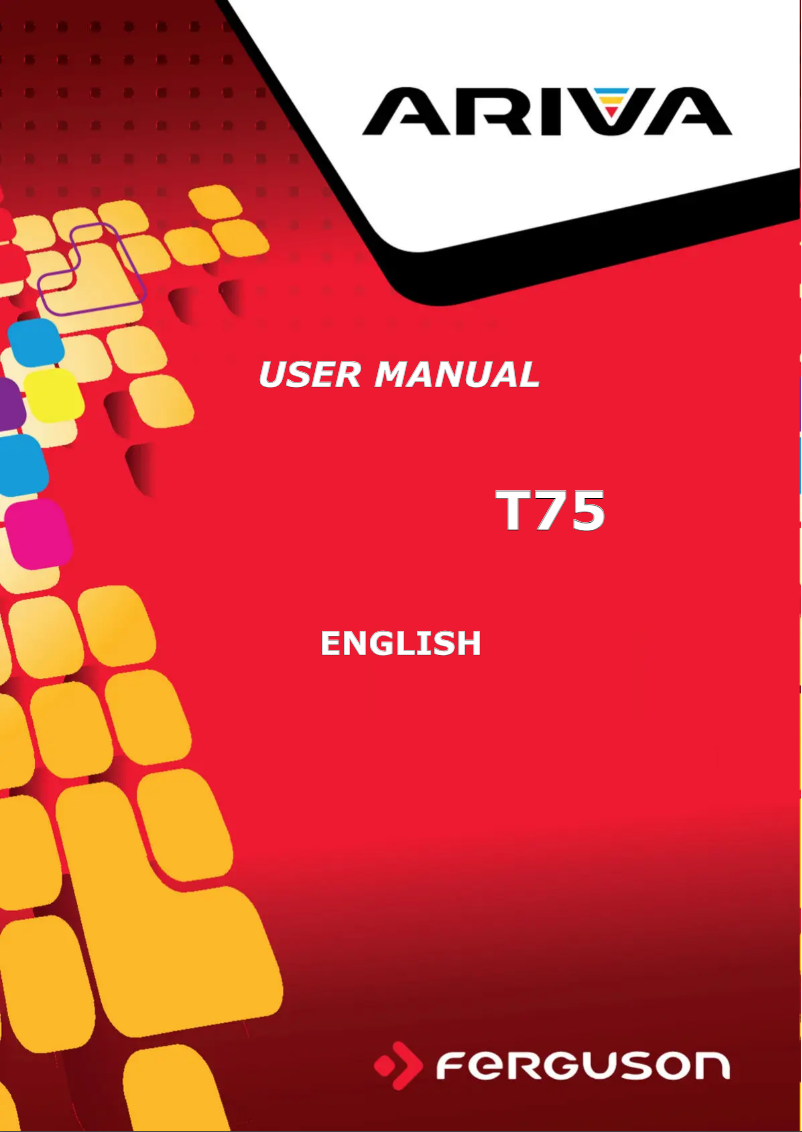 Page n°1 - Manuel utilisateur Ferguson Ariva T75