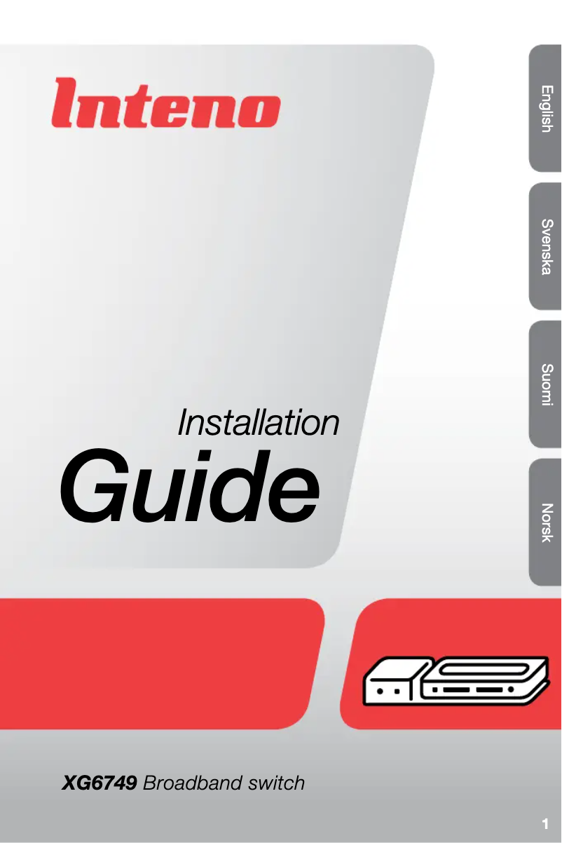 Page n°1 - Manuel utilisateur Genexis XG6749