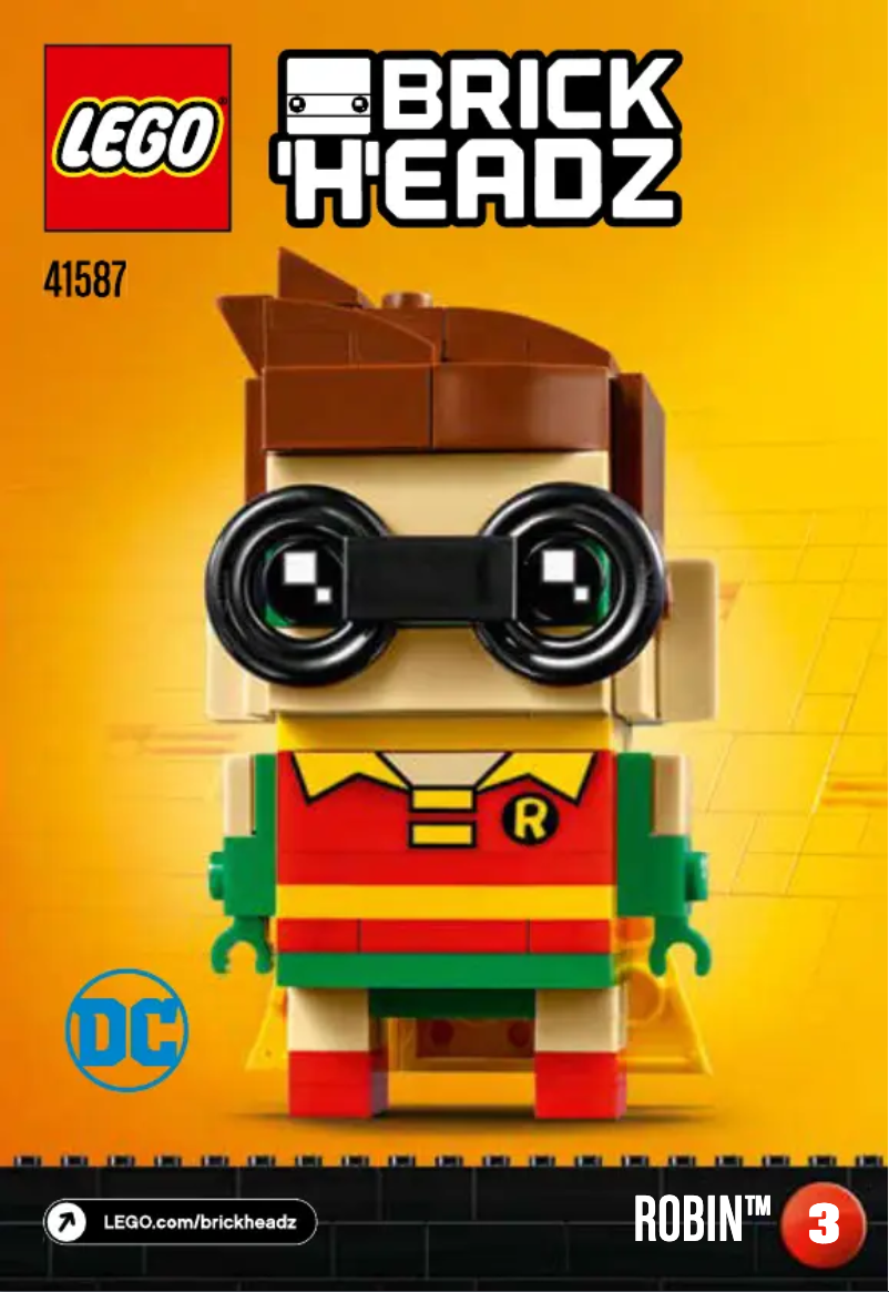 Image de la première page du manuel de l'appareil Brickheadz 41587
