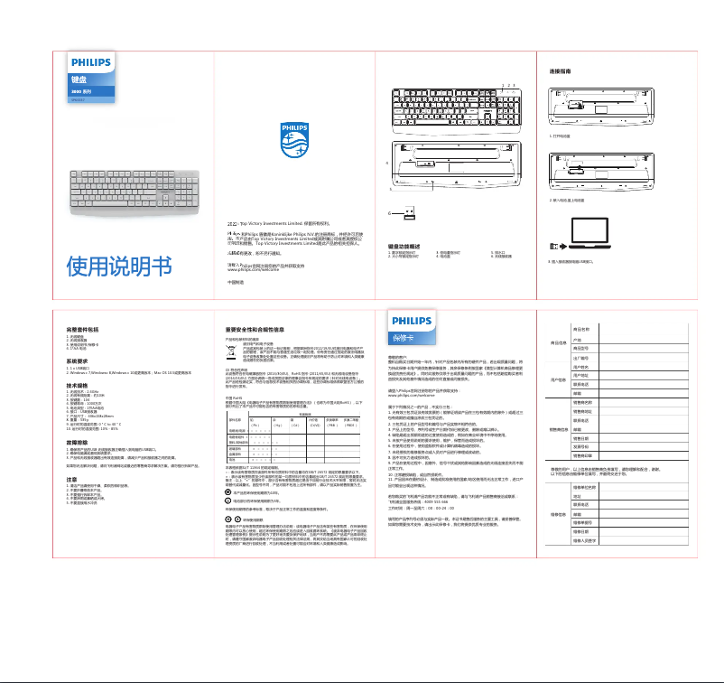 Page 1 of the manual Instruction Manual Philips SPK6337