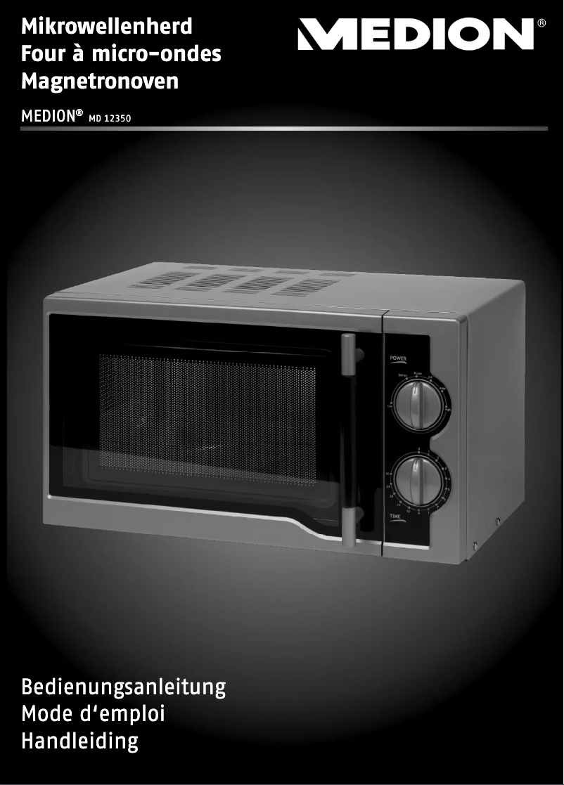 Page n°1 - Manuel utilisateur Medion MD 12350