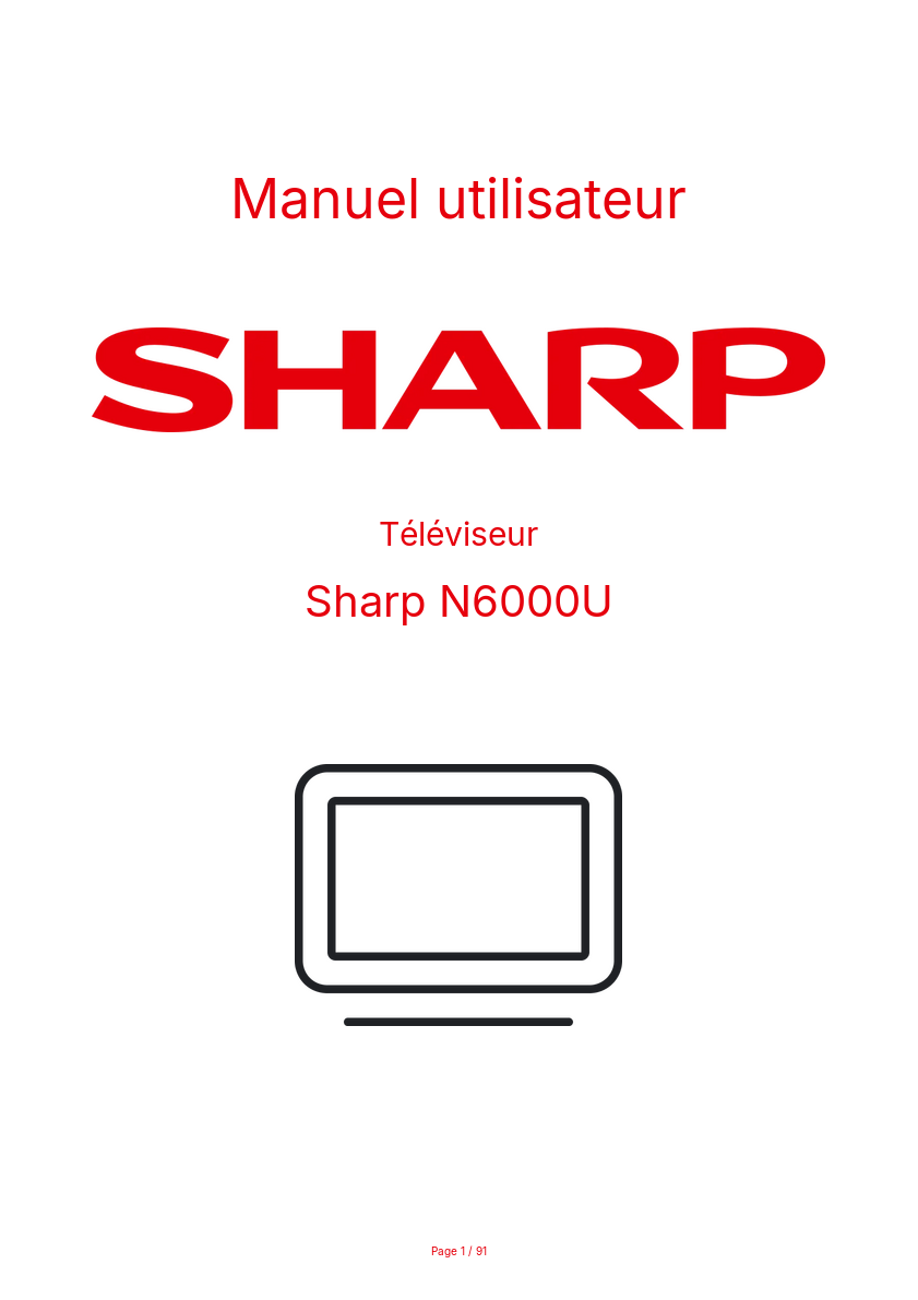 Image de la première page du manuel de l'appareil N6000U