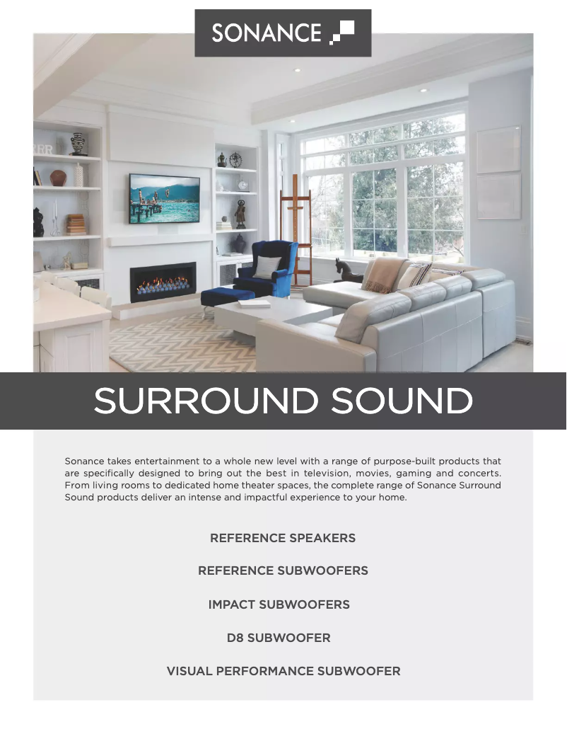 Page n°1 - Brochure Sonance Cabinet LCR