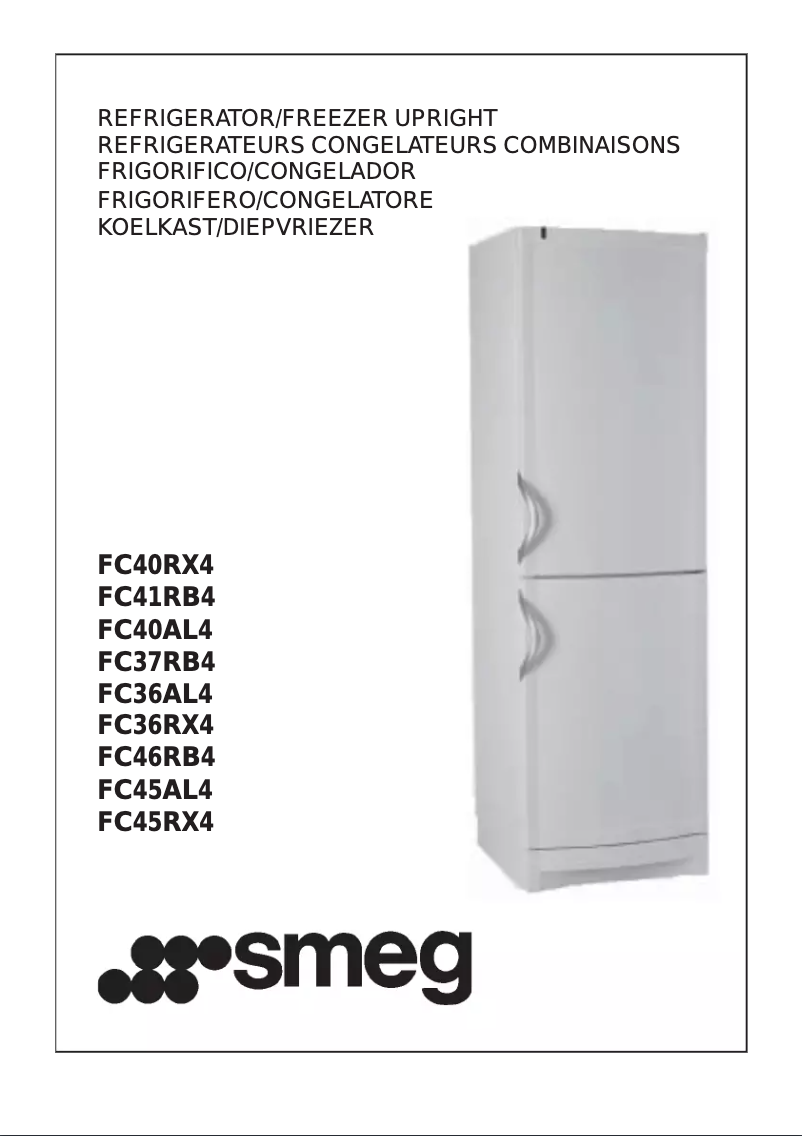 Page n°1 - Manuel utilisateur Smeg FC 36 RX4