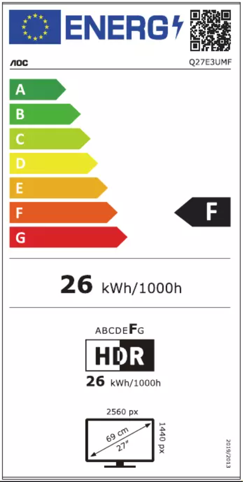 Image de la première page du manuel de l'appareil Q27E3UMF