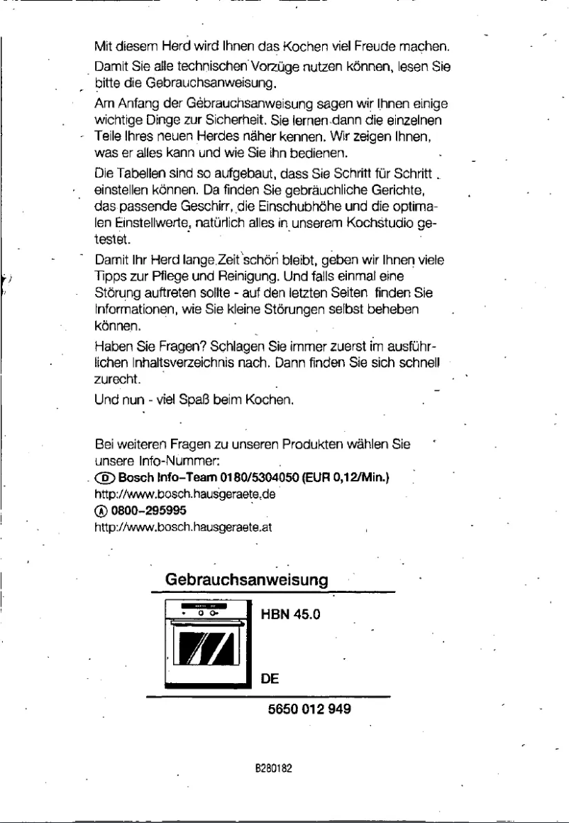 Image de la première page du manuel de l'appareil HBN4550