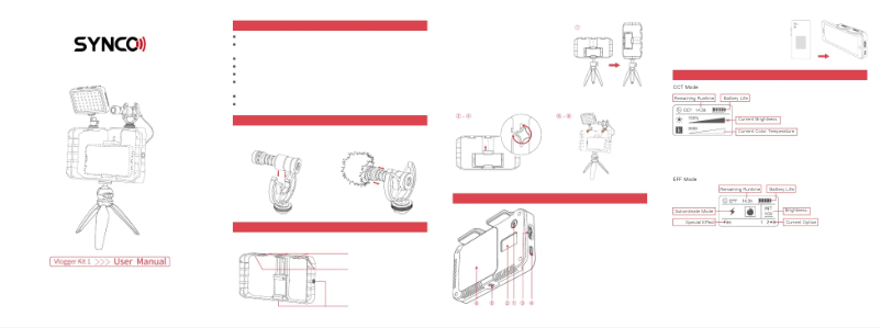 Image de la première page du manuel de l'appareil Vlogger Kit 1