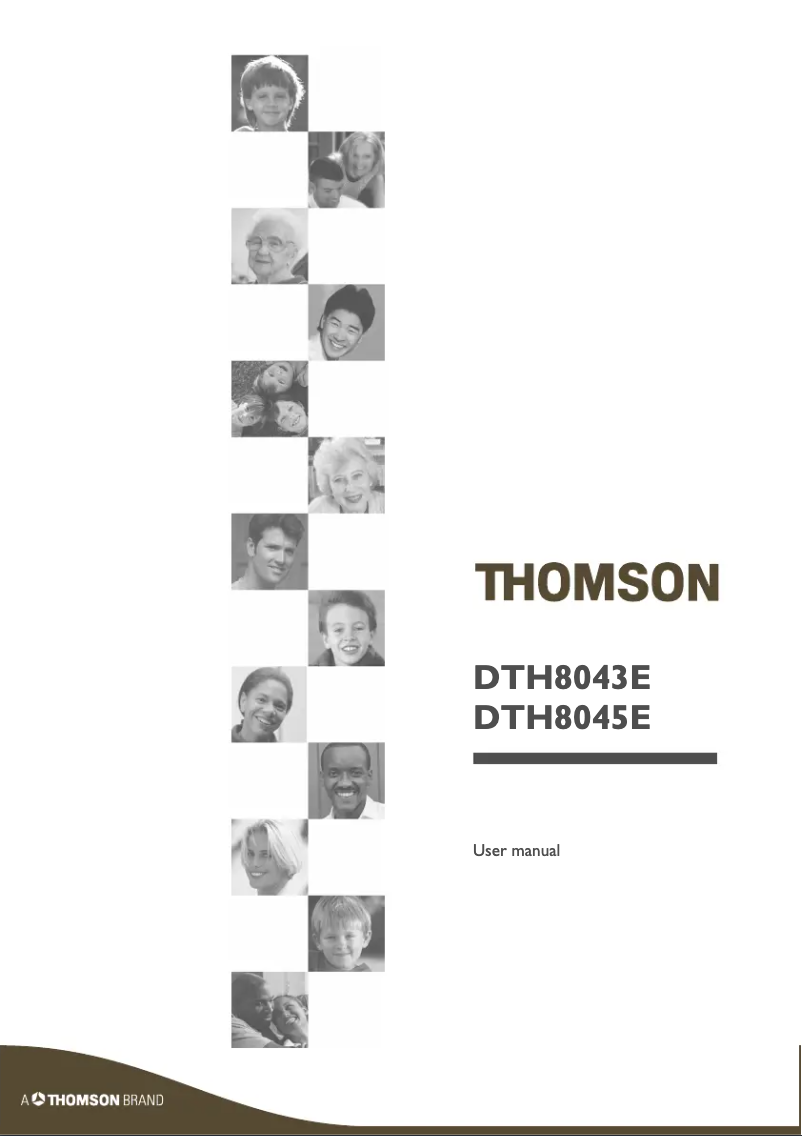 Page n°1 - Manuel utilisateur Thomson DTH8045