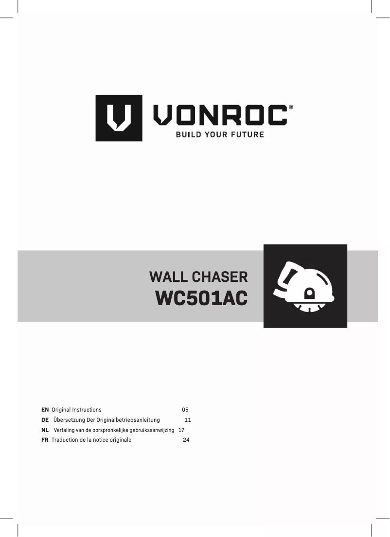 Image de la première page du manuel de l'appareil WC501AC