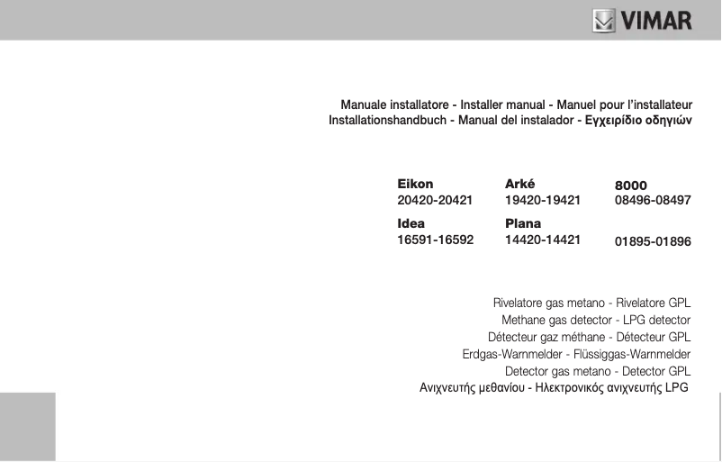 Page n°1 - Manuel utilisateur Vimar 16591.B