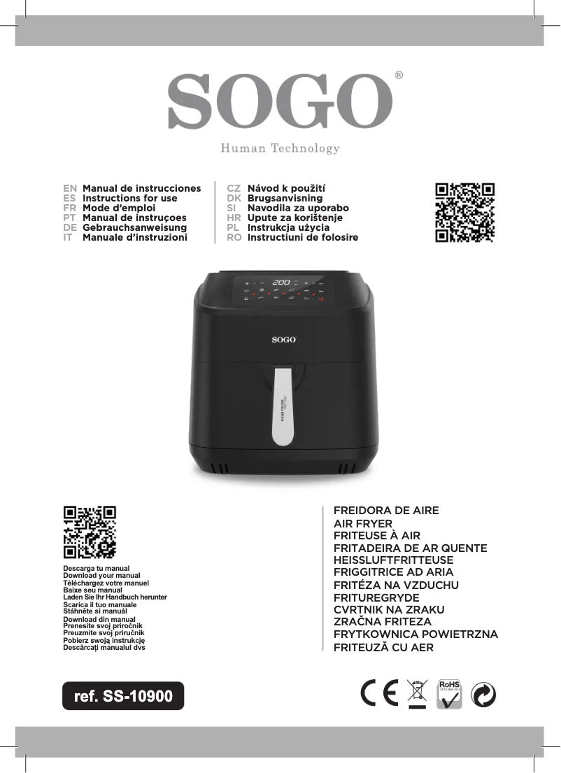 Image de la première page du manuel de l'appareil SS-10900