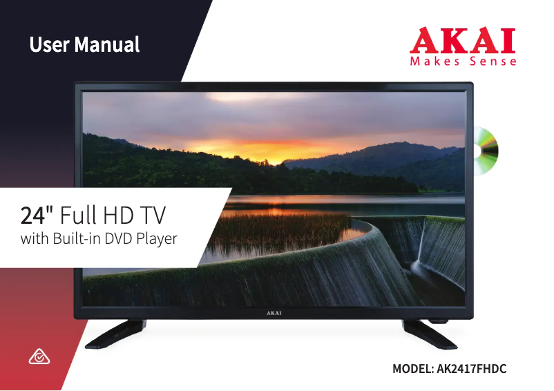 Page 1 de la notice Manuel utilisateur AKAI AK2417FHDC