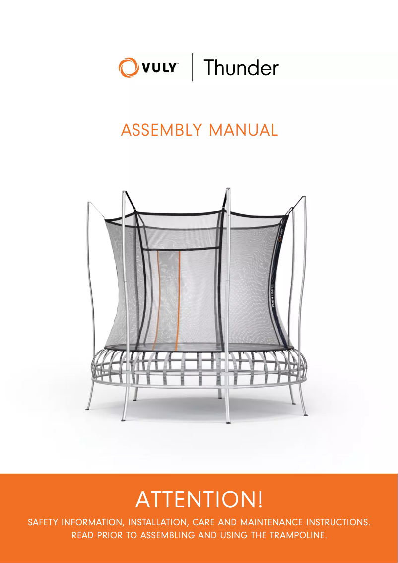 Imagen de la primera página del manual del dispositivo Thunder Extra Large