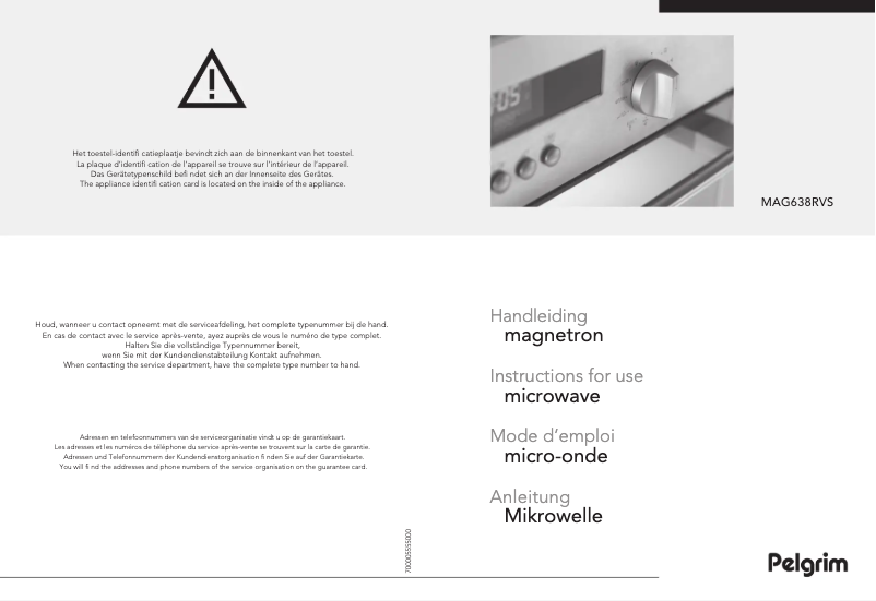 Image de la première page du manuel de l'appareil MAG638