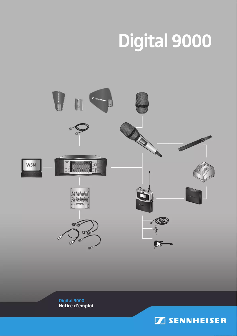 Page 1 de la notice Manuel utilisateur Sennheiser SK 9000