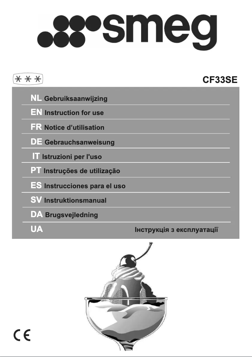 Page 1 de la notice Manuel utilisateur Smeg CF33SE