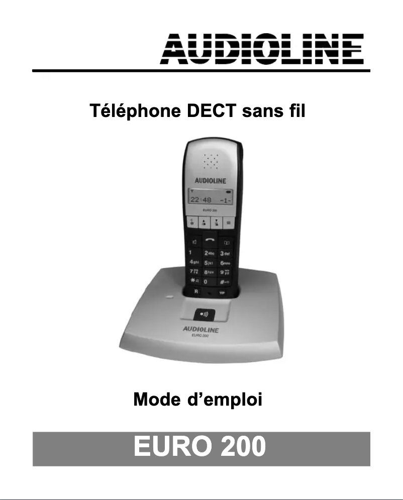 Page n°1 - Manuel utilisateur Audioline EURO 200