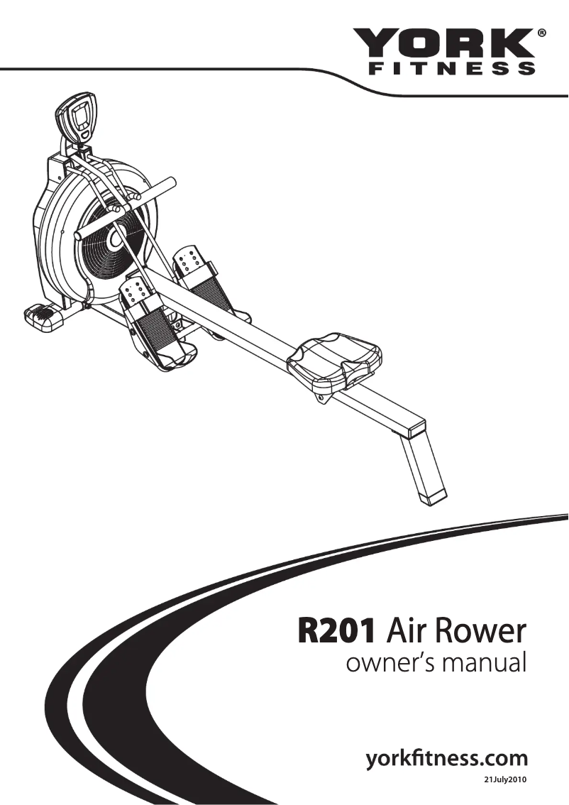 Página 1 del manual Manual de usuario York Fitness R201