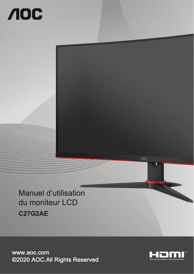 Page n°1 - Label énergétique AOC C27G2AE