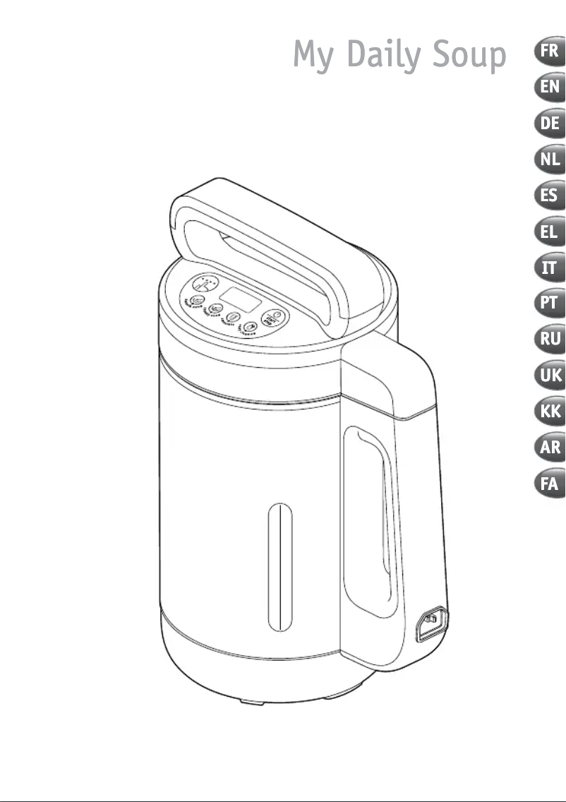 Page 1 de la notice Manuel utilisateur Moulinex My Daily Soup LM542810