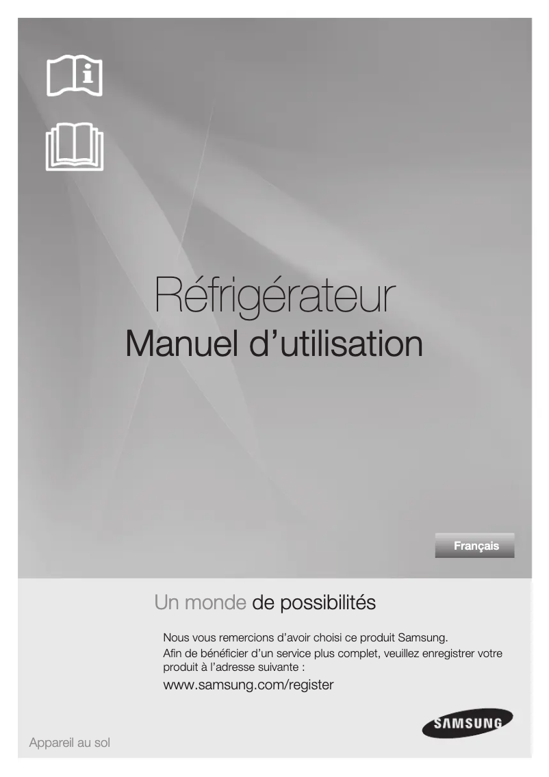 Page n°1 - Manuel utilisateur Samsung RT55KZRSL