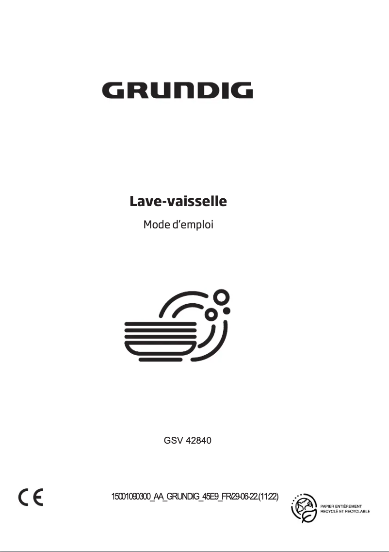 Page n°1 - Manuel utilisateur Grundig GSV 42840