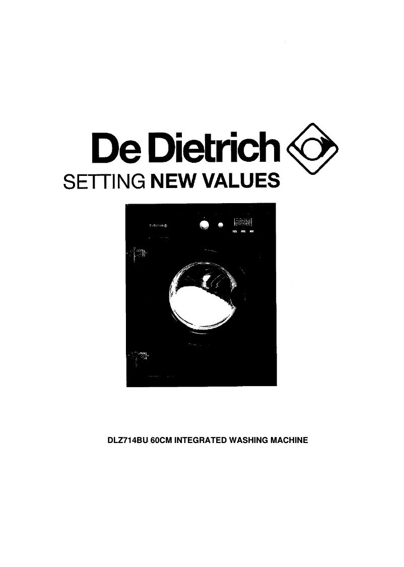 Page 1 de la notice Manuel utilisateur De Dietrich DLZ714BU