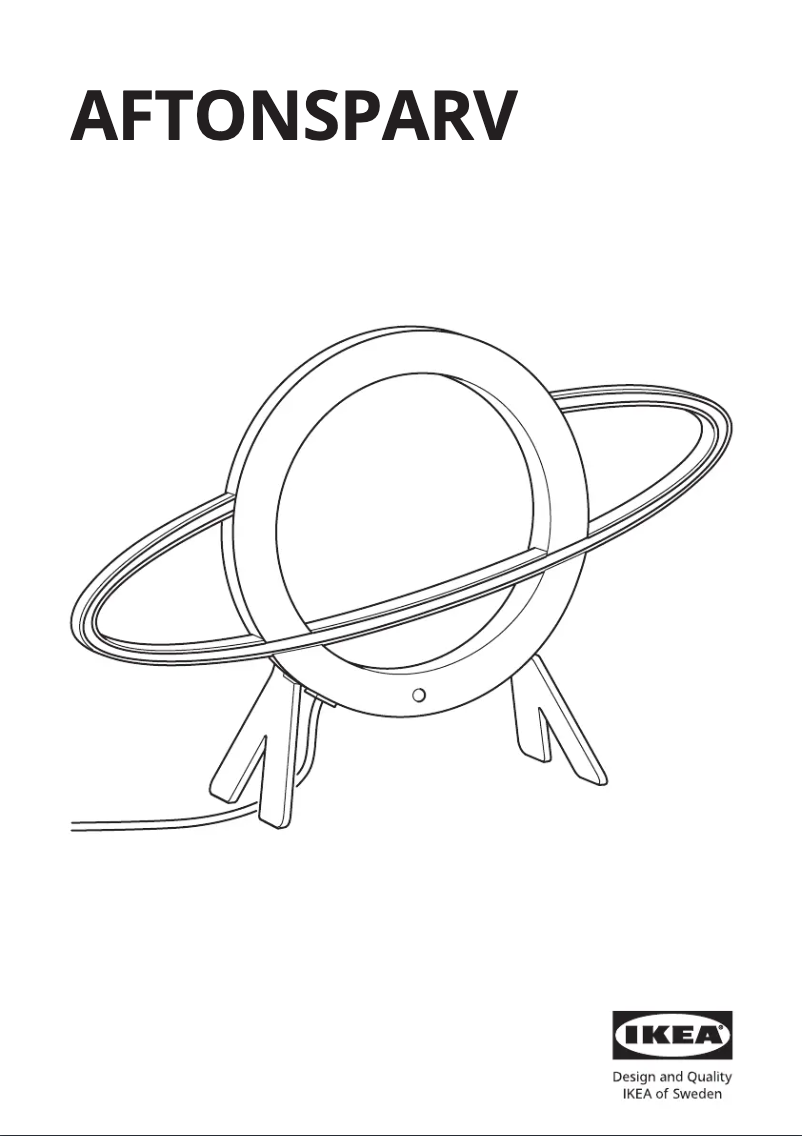 Page 1 de la notice Manuel utilisateur Ikea AFTONSPARV 405.587.13