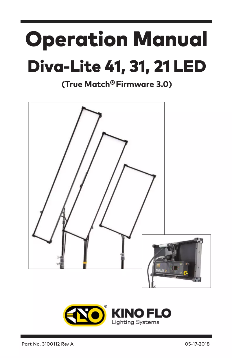 Image de la première page du manuel de l'appareil Diva-Lite 31 LED