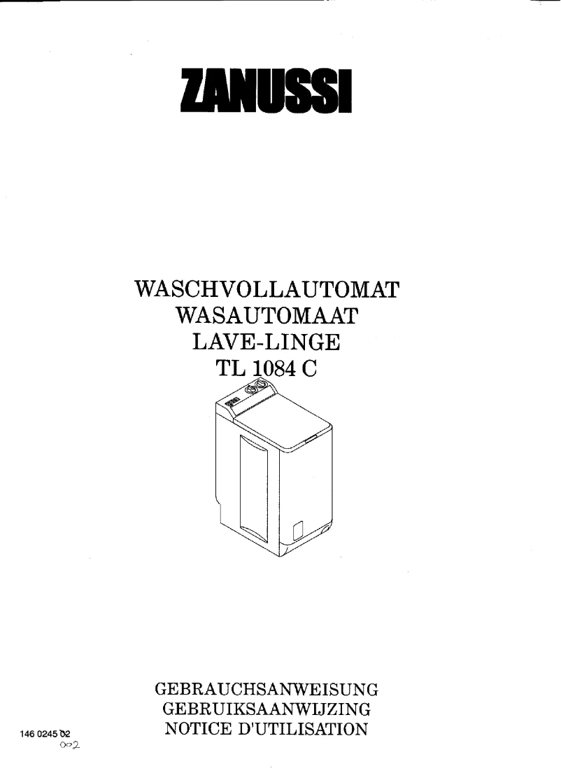 Page n°1 - Manuel utilisateur Zanussi TL 1084 Slimline