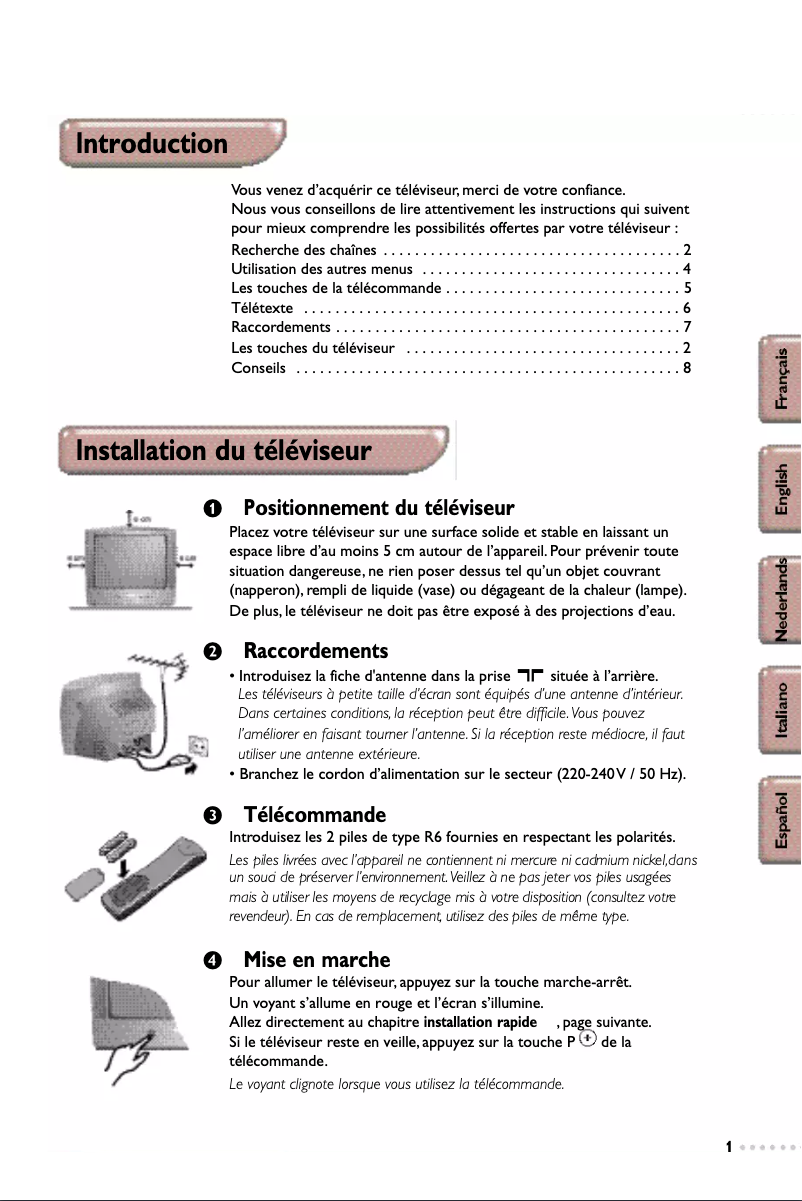 Page n°1 - Manuel utilisateur Aristona 63TA5215
