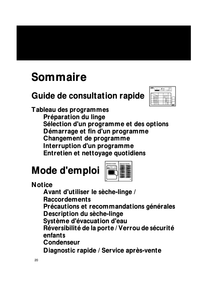 Image de la première page du manuel de l'appareil TRKK Prestige