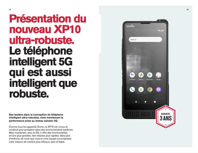 Image de la première page du manuel de l'appareil XP10 (AT&T)