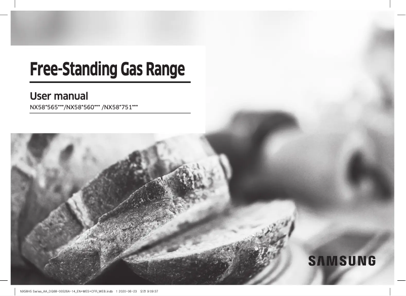 Page 1 de la notice Manuel utilisateur Samsung NX58T7511SG/AA