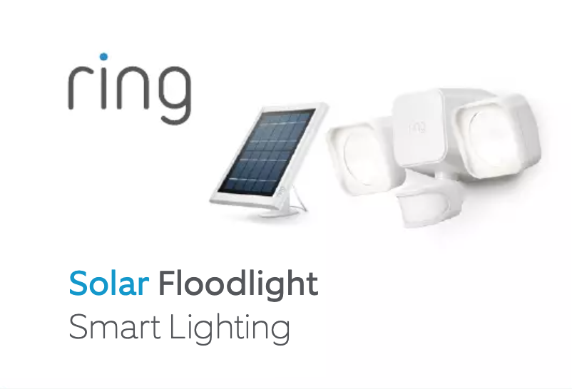 Page 1 de la notice Manuel utilisateur Ring Smart Lighting Floodlight Solar